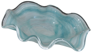 Décoration d'intérieur de luxe Tammaro Home Petalo Teal en verre de Murano, design artisanal italien haut de gamme - Product Image 5