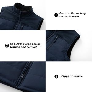 Nouveauté Gilet matelassé réversible décontracté respirant pour homme Gilet sans manches imperméable - Product Image 2