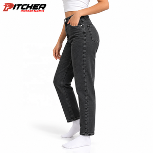 Jeans en denim bootcut pour femmes, délavage foncé, vente en gros pour détaillants de mode, approvisionnement en denim personnalisé sous marque privée - Product Image 2