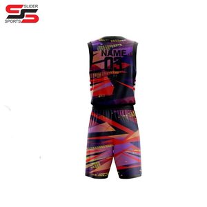 Équipe OEM ODM Vêtements de sport pour hommes fabriqués sur mesure Uniforme de basket-ball Uniforme de basket-ball personnalisé à bas prix - Product Image 2