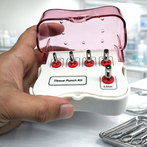 Dental Tissue Punch <b>Tools</b> Kit 5pcs Manual Stainless Steel Factory Price <b>Precision</b> Surgical Instruments for Tissue Punching - Product Image 5