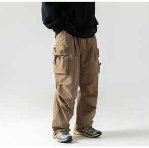 Pantalones Cargo para Hombre, Talla XL, Casuales, con Múltiples Bolsillos, Ropa de Invierno, Cintura Elástica, Nuevo Estilo Recto - Product Image 4