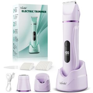 Depiladora Corporal Eléctrica Impermeable IPX7 para Mujer, Recortadora de Bikini para Depilación - Product Image 1