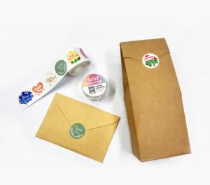 200 pièces/rouleau autocollants noël merci - Product Image 1