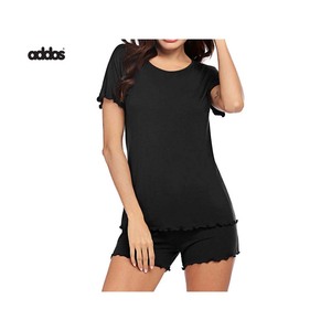 Ensemble de vêtements d'été personnalisé 2025, haut court et short en deux pièces pour femmes - Product Image 1