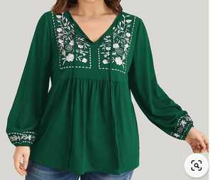 Top Quality Women's Cotton Embroidered Flare Style Casual and Party Wear Short Kurti Tunic for Womens - Product Image 1