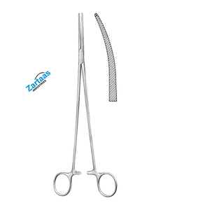 Fórceps de arteria Bengolea de acero inoxidable de alta calidad curvado 26cm 1x2 dientes instrumentos quirúrgicos fabricante y exportador - Product Image 5