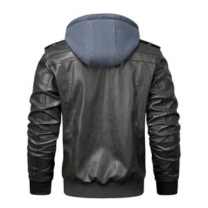 Chaqueta de cuero para hombre, precio superventas, nueva llegada, chaquetas de motorista holgadas y ajustadas hechas en fábrica de alta calidad para hombre - Product Image 6