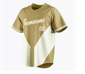 Diseño personalizado de alta calidad bordado carta sublimación béisbol Softball camisa cuello en V hombres equipo nombre béisbol Jersey - Product Image 2