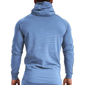 Fabricación de Pakistán, sudaderas deportivas de Color sólido para hombres, logotipo impreso personalizado, sudaderas deportivas para hombres, sudaderas básicas de algodón mezclado - Product Image 4