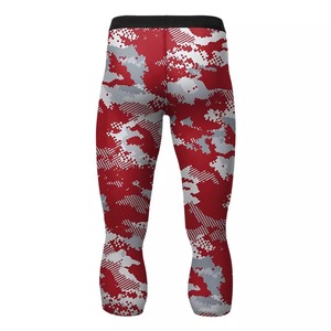 ยิมสวมใส่ถุงน่องยืดยืดหยุ่นที่กำหนดเองการบีบอัดถุงน่องพิมพ์ผู้ชายกีฬากางเกงออกกำลังกายเสื้อผ้าผู้ชาย - Product Image 5