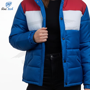 Chaqueta de Invierno Acolchada de Moda Casual para Mujer, Talla Grande, Impermeable, Tejida, Estampada, Tipo Bomber, Servicio OEM - Product Image 4