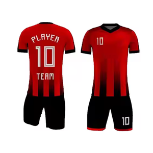 เครื่องแบบเสื้อฟุตบอลหลายสีสำหรับผู้ชายชุดเล่นฟุตบอลแบบซับลิเมชันงานตามสั่ง - Product Image 5