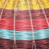 Rotin coloré le plus vendu, qualité supérieure, rotin naturel teint pour la décoration et l'artisanat