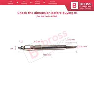 BGP62 1 Piece <b>Heater</b> Glow <b>Plugs</b> GJ12IS 100800037 for 4.3 D - Product Image 5