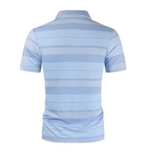 T-shirt polo élégant et personnalisé pour hommes, tissu tricoté à motif solide, vente en gros de t-shirts polo décontractés avec logo - Product Image 4