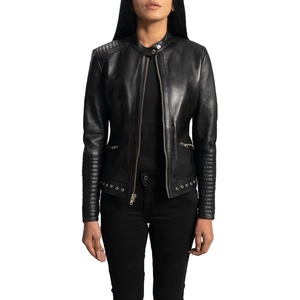 Genuine 100% Real Leather Women's <b>Jackets</b> New Casual & Stylish Biker Genuine Leather <b>Jacket</b> in Hugh Quality Cowhide Leather - Product Image 1