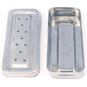 ถาดสแตนเลสแบบกลวง 17x7x3 ซม. กล่องใส่เครื่องมือแบบมีรู คุณภาพพรีเมียม มาตรฐานความปลอดภัยแบบแมนนวล MOL - Product Image 4