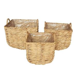 กระถางต้นไม้ผักตบชวาทำด้วยมือจากวัสดุธรรมชาติสำหรับตกแต่งบ้าน - Product Image 4