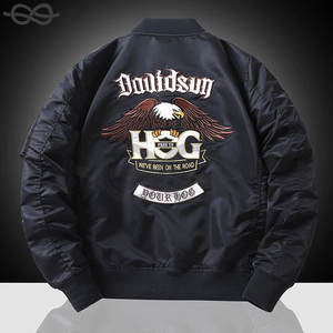 Veste de vol pour hommes WorkwearPrintemps Automne Pilote Baseball Uniforme Tactical Flight Suit Brodé Heavy Industry Details Stylish - Product Image 2