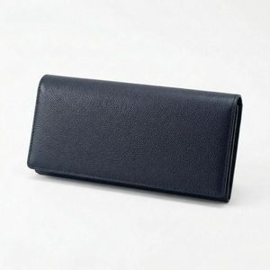 Genuine Leather Fold <b>Long</b> <b>Wallet</b> Slim Design - Product Image 3