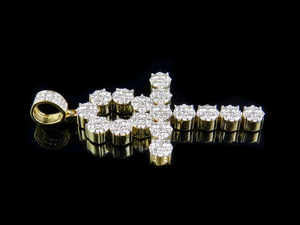 Moissnaite personnalisé diamant croix jésus pendentif superbe entièrement glacé VVS diamant bijoux en argent pour hommes femmes - Product Image 3