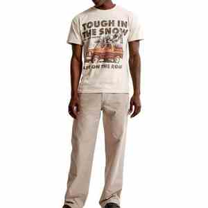 Camisetas de franela Vintage con gráfico de lavado ácido personalizado para hombres, camisetas de franela de talla grande con estampado de peso pesado por sublimación para verano - Product Image 5