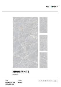 Carreaux de sol et de mur en porcelaine polie 600x1200mm Accents 10mm d'épaisseur finition antidérapante en brique réfractaire pour décoration murale de sol - Product Image 5