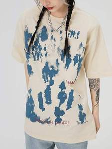 Camiseta de gran tamaño cuadrada personalizada para hombre 100% algodón antiarrugas transpirable logotipo impreso DTG/DTF para verano-talla grande - Product Image 4