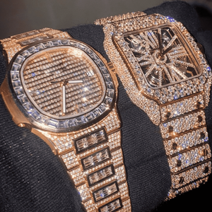 Reloj de Moissanita con Incrustaciones de Diamantes VVS de Buena Calidad para Hombre, el Mejor Regalo de Joyería de Moda - Product Image 1
