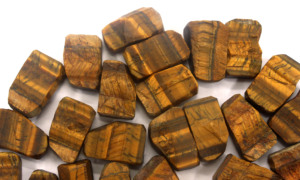 10 Piece <b>Tiger</b> <b>Eye</b> Gemstone 20-24 MM Raw Size Natural Loose Jewelry Making Material Healing Crystal Rough - Product Image 3