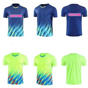 ยูนิเซ็กส์ปรับแต่งชื่อทีมมีน้ำหนักเบากันน้ำแห้งเร็วคอกลมแขนสั้นกีฬาปิงปองโพลีเอสเตอร์ - Product Image 3