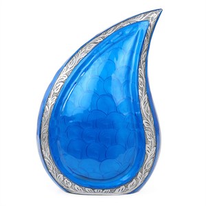 Teardrop Adult Cremation Urns Handcrafted Polished Brass American Style Eco-Friendly High Quality <b>Keepsake</b> Adult Funeral Urns - Product Image 5