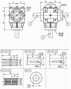 Boîte de vitesses agricole série T36 36HP pour déchiqueteuses tondeuse rotative - Product Image 2