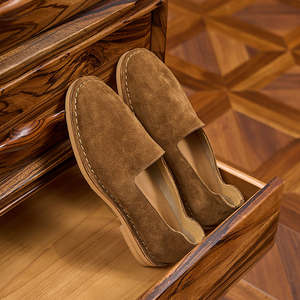 Nouvelles Chaussures Décontractées <span class=keywords><strong>Homme</strong></span> en Daim Véritable Italien, Mocassins en Velours de Marque, Qualité Supérieure, Style <span class=keywords><strong>Bateau</strong></span> Durable - Product Image 4