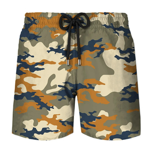Short de plage graphique camouflage pour hommes Pantalon court imprimé en 3D d'été Short de planche Streetwear ample - Product Image 2