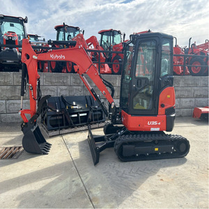 U35-4 Kubota <b>Mini</b> Compact Crawler Excavators with Rotating <b>Drill</b> Head Enclosed Cab for Farm Landscaping Construction U35-4 cab - Product Image 4