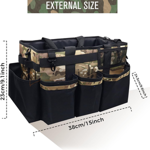 Bolsa de aseo de granero con almacenamiento multibolsillo para cepillos y púas de pezuñas, ideal para viajes, eventos de equitación y uso doméstico a la venta - Product Image 3