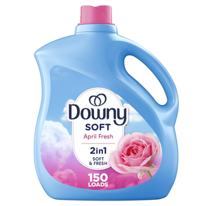 Suavizante de telas con aroma fresco Downy April, líquido de 111 floz para 150 cargas, ropa desechable ecológica con lavanda fragante - Product Image 6