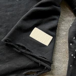 2025 personnalisé lourd lavé en détresse Double couche sans manches blanc respirant coton Boxy T-shirt hommes - Product Image 5