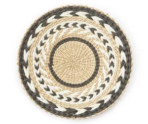 Sous-verres en rotin tressé rond naturel de qualité supérieure, résistants à la chaleur, avec support - Product Image 5