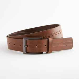 Ceinture en cuir véritable de qualité supérieure pour un usage décontracté avec boucle en alliage durable, longueur personnalisée, fabriquée en Inde - Product Image 2