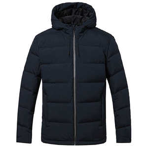 Customized Long Sleeve Oversize <b>Padding</b> Winter Coat Puffer <b>Jacket</b> for Men Hot Sale Solid Color <b>Hooded</b> Winter <b>Jacket</b> - Product Image 1
