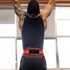 เข็มขัดยกน้ำหนักทำจากนีโอพรีนขนาดใหญ่อุปกรณ์เพื่อความปลอดภัยในการออกกำลังกายเข็มขัดดิปสำหรับยกน้ำหนักปรับขนาดได้ตามต้องการ - Product Image 5