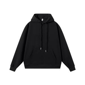 Sudadera con capucha de gran tamaño unisex Sudadera de algodón 100% con capucha con cordón y bolsillo de canguro Color sólido - Product Image 4