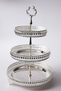 <b>3</b> <b>Tier</b> <b>Cake</b> <b>Stand</b> Cupcake <b>Stand</b> Dessert Display or Fruit <b>Stand</b> with Sparkling Clear Rhinestone Crystal for Weddings Birthdays - Product Image 5