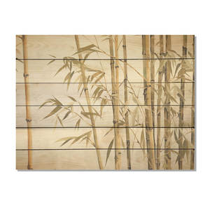 Beige Minimalism Wall Art Decor Bohemian Rattan Macrame <b>Vase</b> on Natural Pine <b>Wood</b> <b>Bamboo</b> <b>Wood</b> Wall Art Decor - Product Image 2