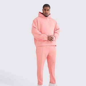 Conjunto Deportivo Personalizado con Logotipo para Hombre, Pantalones Deportivos de Algodón Grueso, Anchos y Holgados, Conjuntos Deportivos de Invierno - Product Image 1