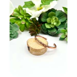 Shirley Collection Elegant <b>Copper</b> Plumber Fashion Cuff Bracelet - Product Image 3