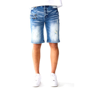 Custom Design Summer Vintage Denim <b>Short</b> New Fashion <b>Men's</b> Baggy Denim <b>Jean</b> Stylish <b>Shorts</b> - Product Image 3